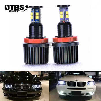 

OTBS 2pcs 120W E92 H8 LED Angel Eyes Led Marker Lights canbus for BMW X5 E70 X6 E71 E90 E91 E92 M3 E89 E82 E87 Headlight