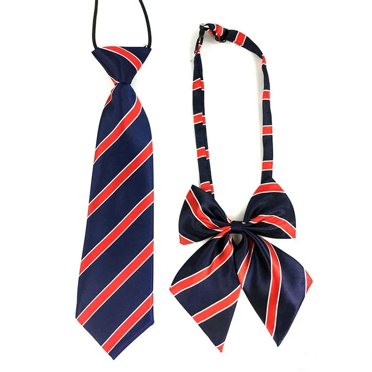 Полосатый галстук для выпускного вечера с фотографией, легкая одежда для детей, для мальчиков и девочек, для студентов, для детей, с веревкой, для выступлений на сцене, церемонии - Цвет: L38