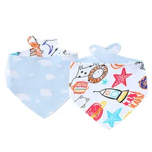 Горячая Распродажа, хлопковые детские нагрудники, тканевые модные двухсторонние детские нагрудники с рисунком бандана, слюнявчики