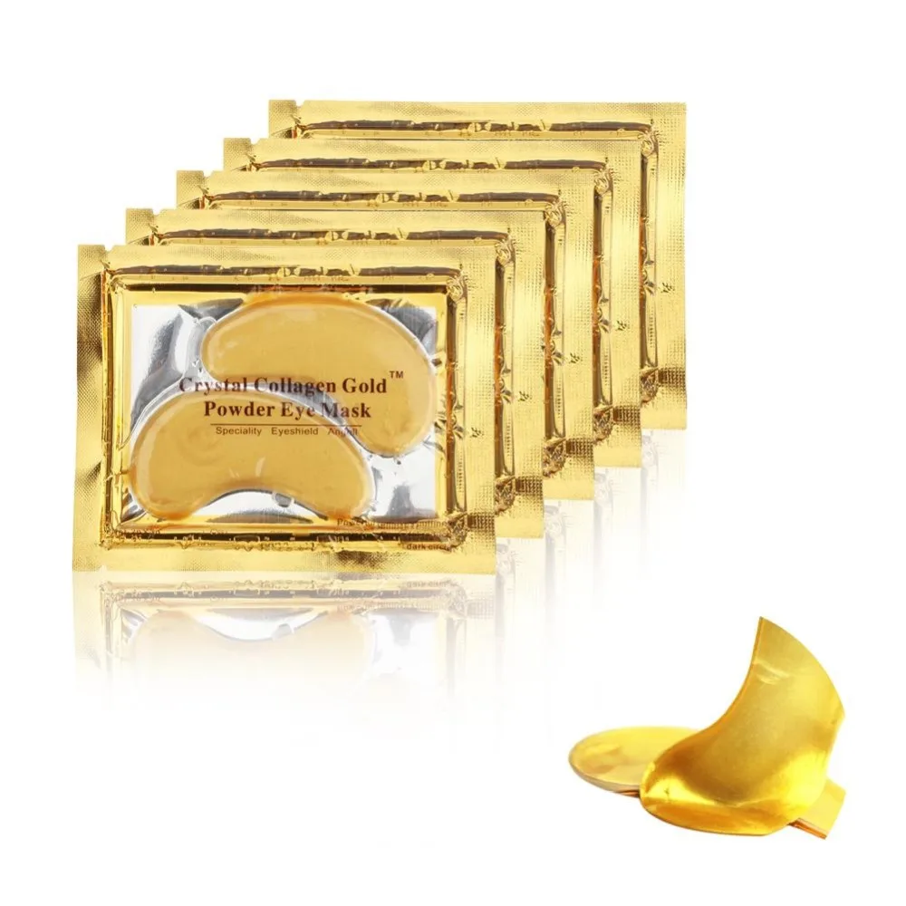 

10Pcs=5Packs Gold Crystal Collagen Eye Patches Eye Mask Eye Masks For Face Firming Dark Circles Remover for the Eye Ageless