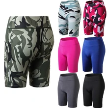 Hirigin пикантные Для женщин Спортивные шорты сжатия тренажерный зал Фитнес работает упражнения стрейч Камуфляж Твердые трусики брюки Летняя одежда