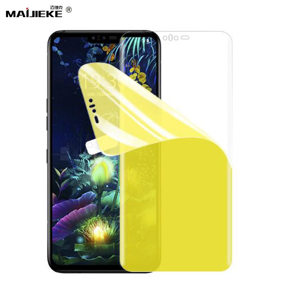 

3D Soft HD Hydrogel Front Film on the For LG G8 TPU Full Cover Screen protector Nano Film for LG V50 Protective Film Not Glass