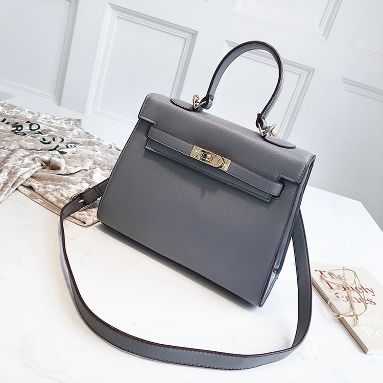 

Cacomax NEW Color Block Shoulder Bag Canvas Kally Bag PU Leather Female Big Lychee Contrast Color Leather Handbag