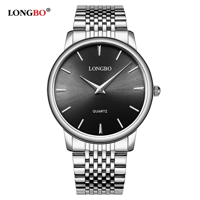 

LONGBO New Top Brand Men Watches Men's Full Steel Waterproof Casual Quartz Date Clock Male Wrist watch relogio masculino 2020