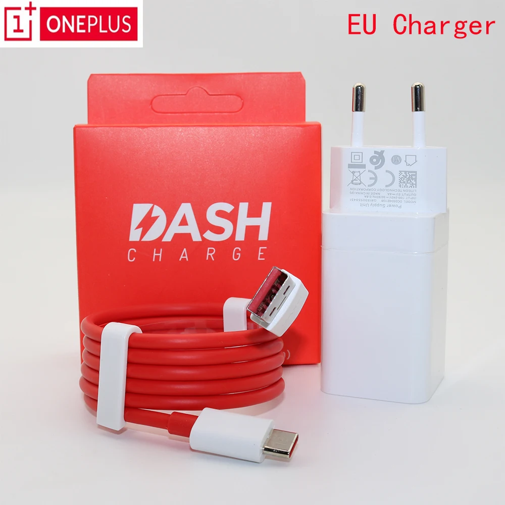 Original EU ONEPLUS 6 Dash charger One plus 5T 5 3T 3 Smartphone 5V/4A