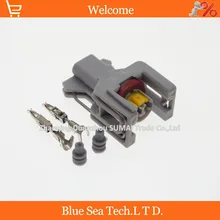 10 комплектов 2Pin Delphi Авто Топливная форсунка/масляная форсунка, автомобильная электрическая вилка для Delphi коннектора, VW, Audi