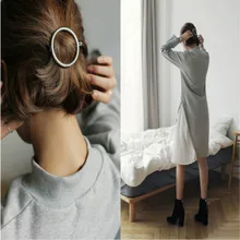 Модные заколки для волос для Для женщин элегантный дизайн треугольные Луна губ круглый заколка для волос палочка, Шпилька для волос Шпильки головки триноги