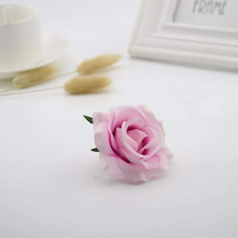 2 шт шелковые пластиковые розы, искусственные цветы для дома, свадебные украшения, сделай сам, венок, вазы для декоративного подарка, рукоделие, букет невесты