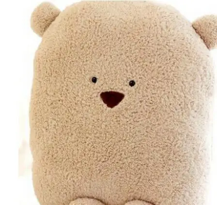 Темный хаки 1 шт. 40*32 см Kawaii Плюшевые картофеля квадратный медведь игрушки подушки игрушки Дети подарки на день рождения творческих мальчишек игрушки для девочек - Цвет: Темный хаки