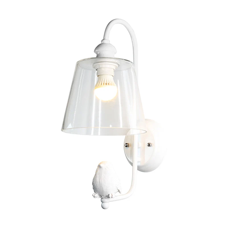  LBAH lovely e27 led contemporary and contracted Wall Lamp Clear Glass Bedroom Stair Loft Light Resi - 32806939485