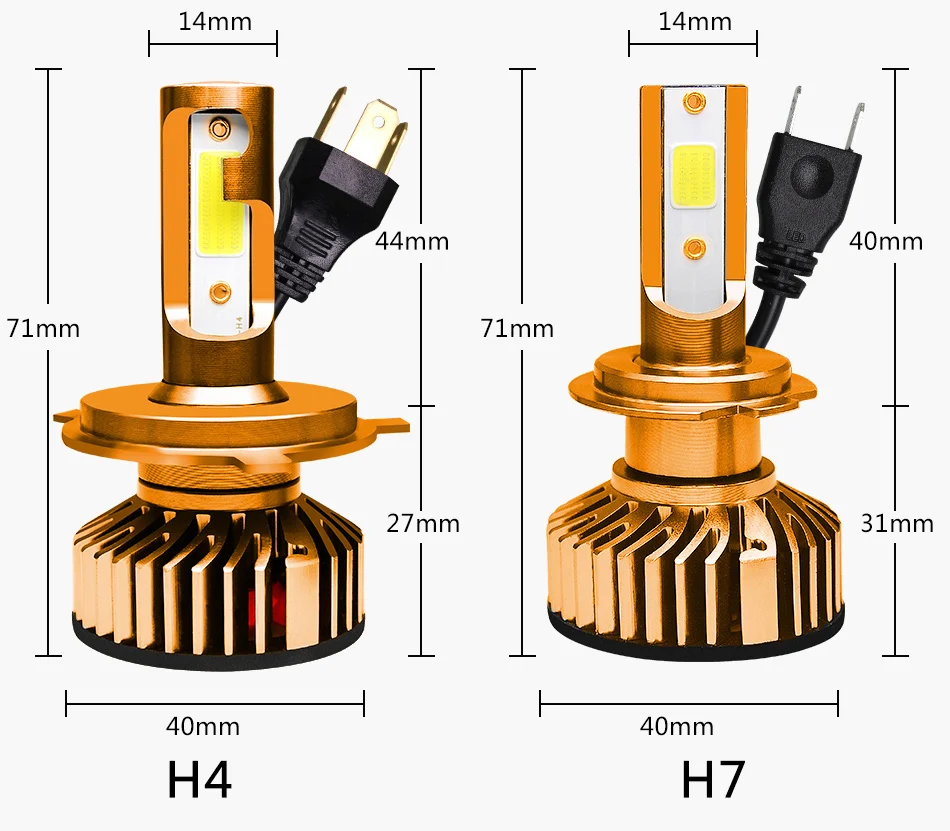 Бэдж светодиодный фар автомобиля H7 светодиодный H4 светодиодный H1 H11 H3 9006 9005 60 Вт 8000LM 6500 K 5000 K 8000 K 12 V Авто Светодиодный Фонарь налобный мини-фонарь противотуманная фара COB лампы