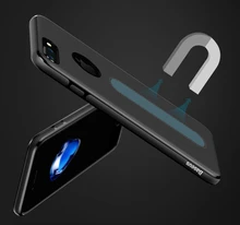 Original Baseus brand Magnetic Flexible TPU+Ultra Microfiber Phone Case For Apple iPhone 7/7 Plus Shockproof Cover Bag