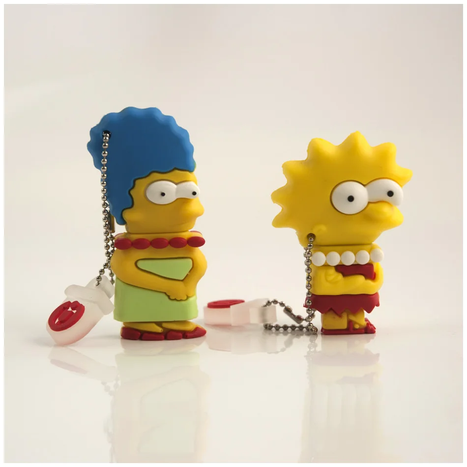 Новое поступление usb флеш-накопитель Homer and Bart, мультяшный USB флеш-накопитель 16 ГБ, usb флеш-накопитель 4 ГБ/8 ГБ/16 ГБ/32 ГБ/64 ГБ, USB подарки