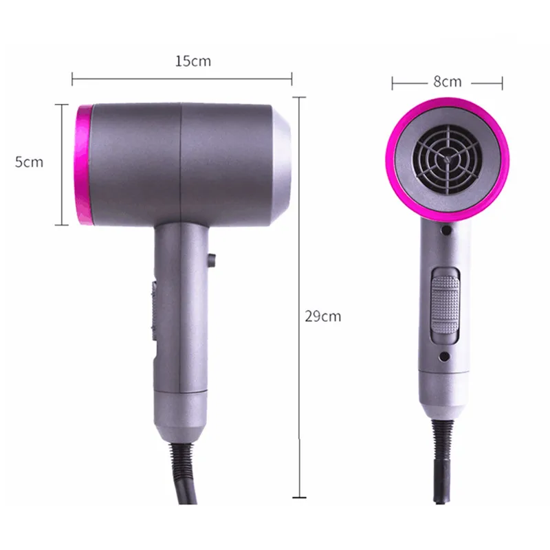 Best Hair Dryer 1400w 110V 220V Hairdryer Hair Blow Dryer Fast Straight Hot Air Styler 3 Heat setting 2 speed one Setting
