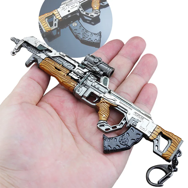 

APEX Legends Game Battle Royale Keychain Action Figure VK47 Rifle Gun Model APEX Weapons Children Toy