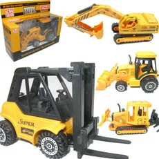 

Hot sale engineering Alloy model car toys bulldozer excavator loader forklift Car model toys Children toy car 1pc