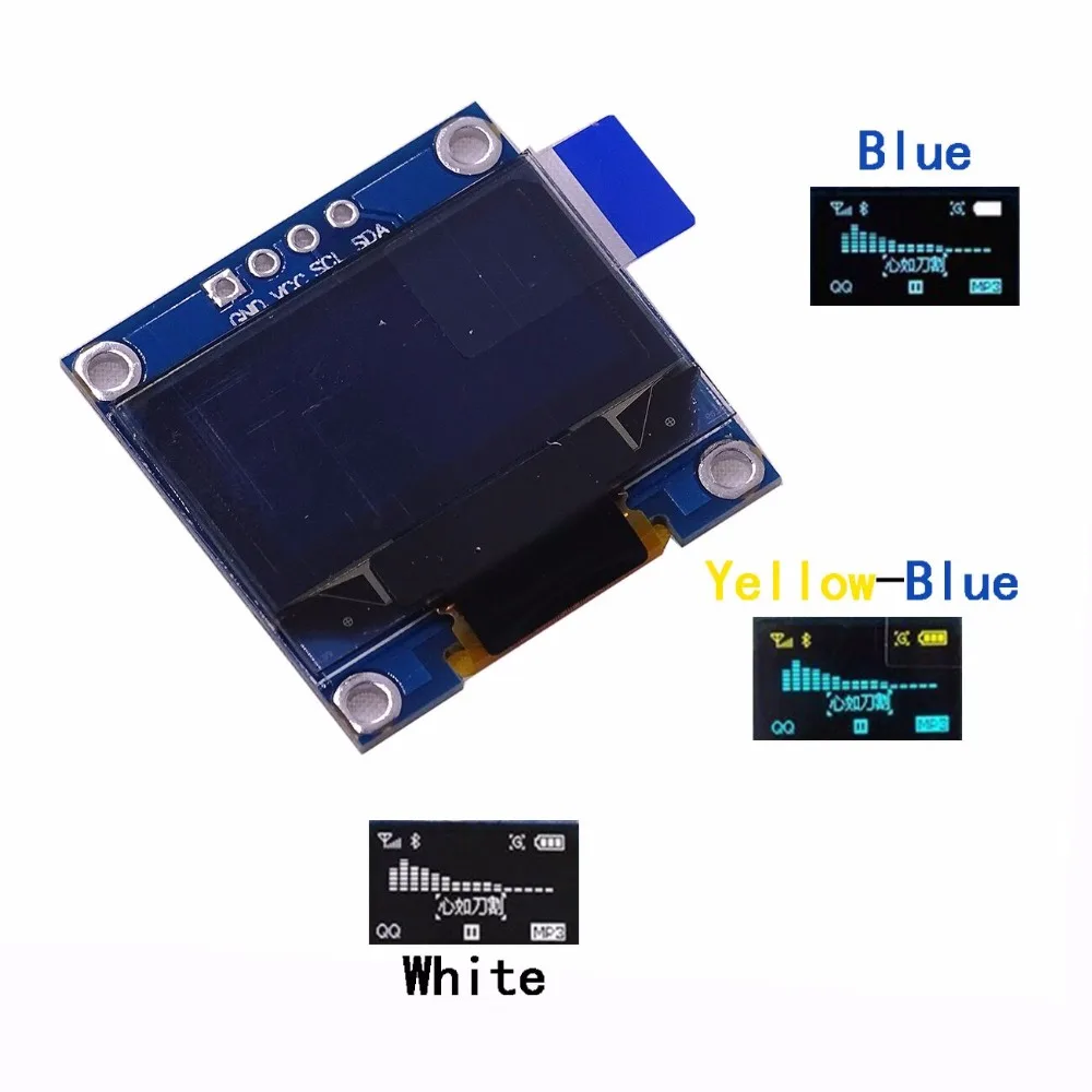 

4pin 0.96 OLED White/Blue/Yellow blue 0.96 inch OLED 128X64 OLED Display Module For 0.96" IIC I2C Communicate