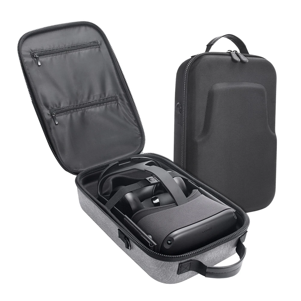 

Hot Travel Hard Case for Oculus Quest VR Virtual Reality Gaming Headset and Controllers Accessories Carrying Bag (Black/ Gray)