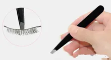 Chegam novas Mulheres Senhora Remoção Do Cabelo Da Beleza do Aço Inoxidável Sobrancelha Sobrancelha Pinça Slant Dica Ferramenta de Maquiagem