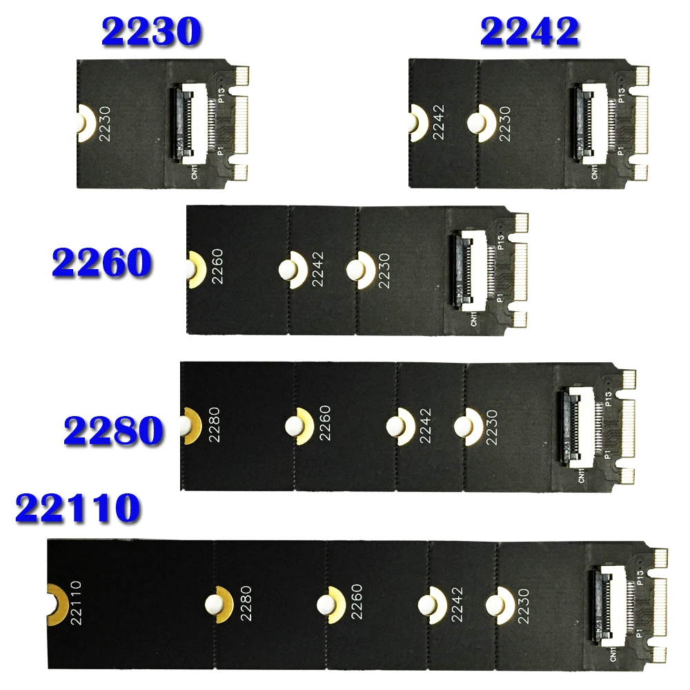 Кабель удлинитель Riser NGFF M.2 Key B SATA SSD адаптер карта PCI E кабель для 2230 2242 2260 2280