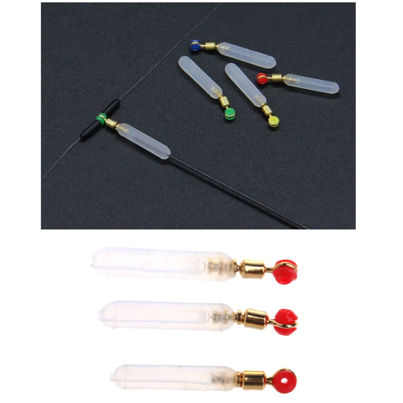 Fishing Float Rest 6PCS Silicone Copper Head Float Seat Not Throw Line