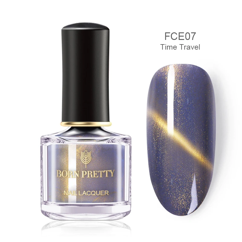BP-FCE07 BORN PRETTY эффект кошачьих глаз для ногтей голографический лак с блестками лак для ногтей черная основа требуется 3D Magentic лак для ногтей 6 мл - Цвет: BP-FCE07