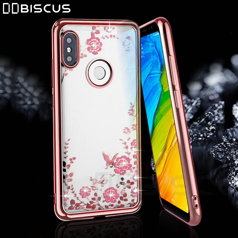 

Luxury Glitter Silicone Case For Xiaimi Redmi Note 7 Cover Flower Soft TPU Capa For Xiaimi Mi 9 SE Mi 8 Lite Cases Funda