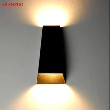 Открытый водонепроницаемый светодиодный настенный светильник вверх и вниз настенный светильник AC90-260V 2*3 Вт COB лампа алюминиевый внутренний сад крыльцо коридор светильник s