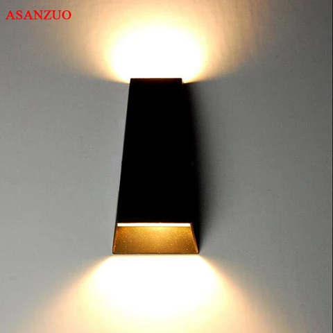 Lâmpadas de Parede para Cima e para Baixo Lâmpada de Alumínio do Pátio do Jardim Luzes do Corredor ao ar Livre à Prova Luz de Parede Água Levou w Cob Varanda d’ Ac90-260v 2*3