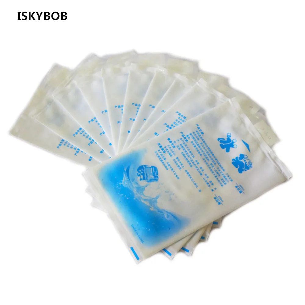 

ISKYBOB Cheap Insulated In-customized Reusable Dry Cold Ice Pack Gel Cooler Bag For Lunch Box Food Cans Wine Medical