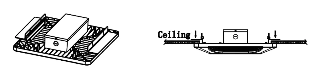 recessed mounting LED canopy lighting