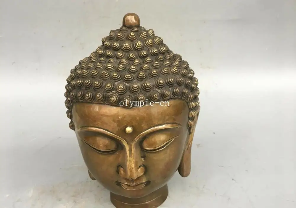 12 дюймов медная латунная буддистская статуя Будды Vairochana tathagata Sakyamuni|Статуи и