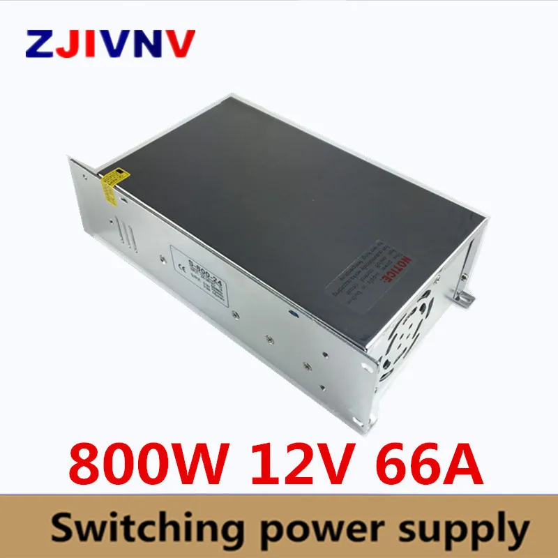 Новая модель ac dc источник питания 12 В 66A 800 Вт AC DC преобразователь 220 110