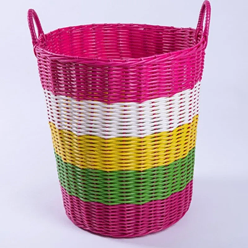 للطي سلال الغسيل مع مقابض PE القذرة صندوق تخزين ملابس سلة الغسيل تعرقل كبيرة المرونة قوية لعبة صندوق تخزين