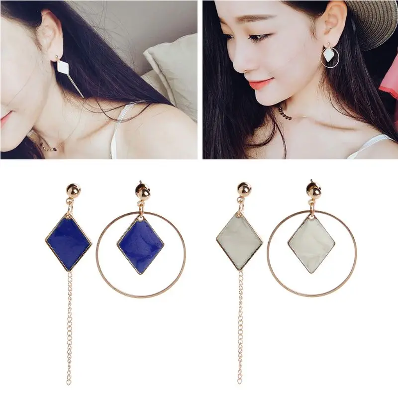 

Circle Asymmetric Irregular Female Natural Abalone Shell Drop Earring For Women