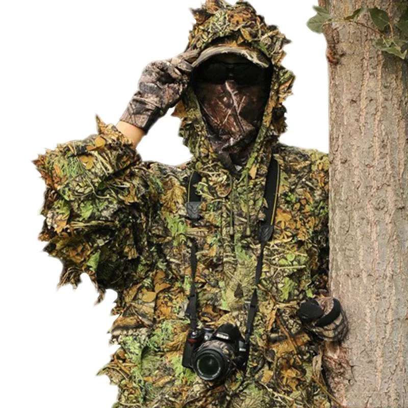 Jagd Tactical Military Getriebe männer Sniper Baum Camo Camouflage Laub Anzug Wald Kleidung