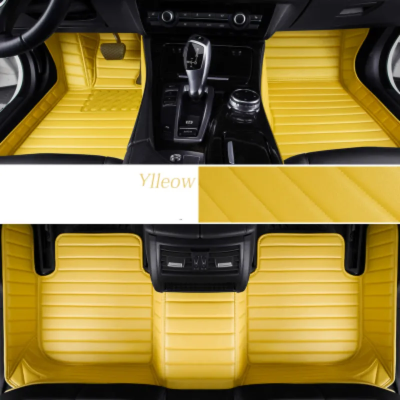 

Colorful Full Covered Waterproof Carpet Custom Car Floor Mats For Ford Focus Mondeo Kuga Edge Ecosport Fiesta S-MAX Hummer H2 H3