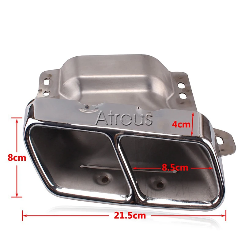 Twin Square Stainless Steel Exhaust Trim Tip Alfa Romeo 159 2005-2011