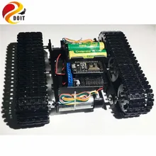 DOIT mini T100 Crawler Tank Car Chassis with Nodemcu Development Kit for Robot Competition DIY RC Toy