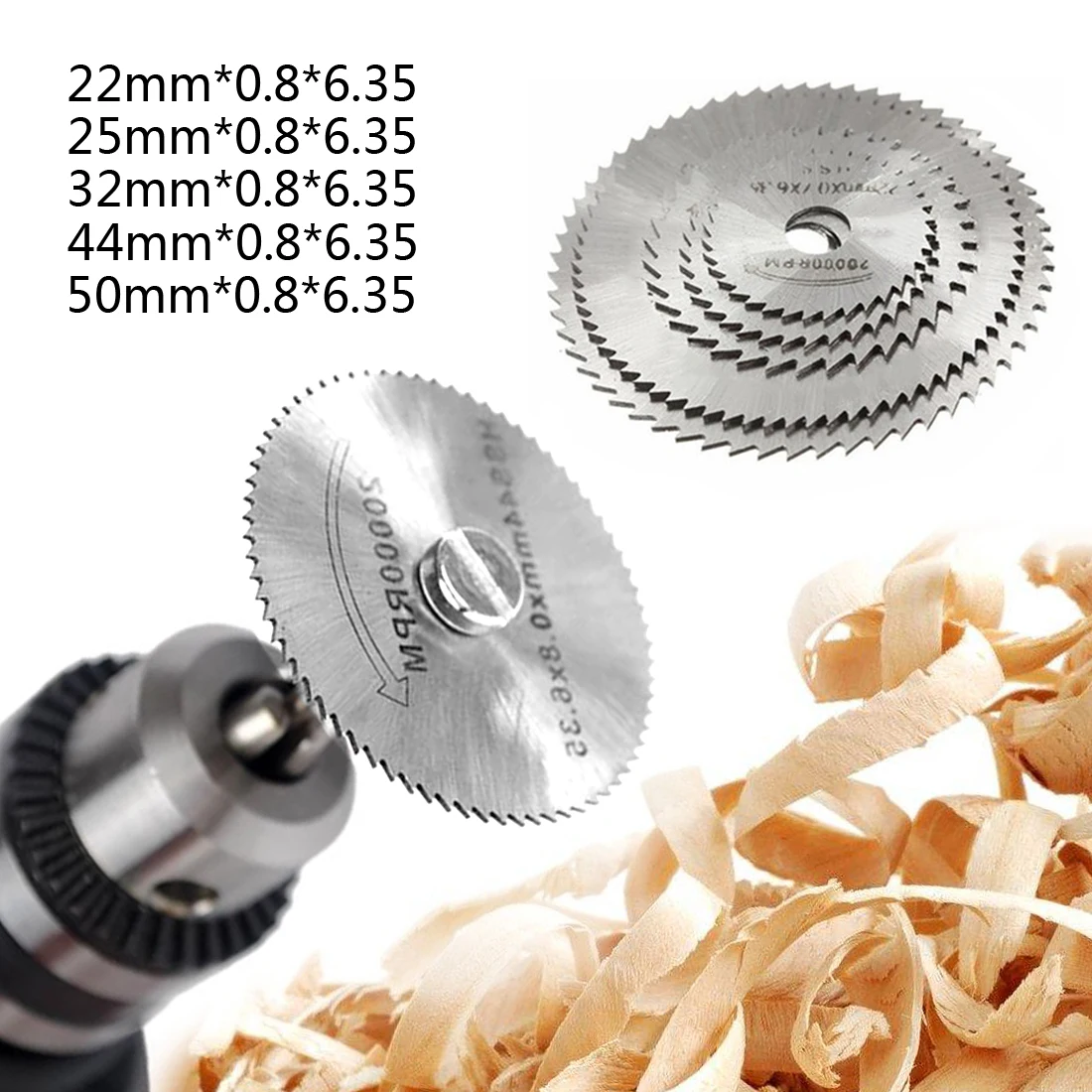 Mini HSS Rotary Tool Saw Blades For Metal Cutter Power Set Wood Cutting with Rods 22 25 32 44 50mm