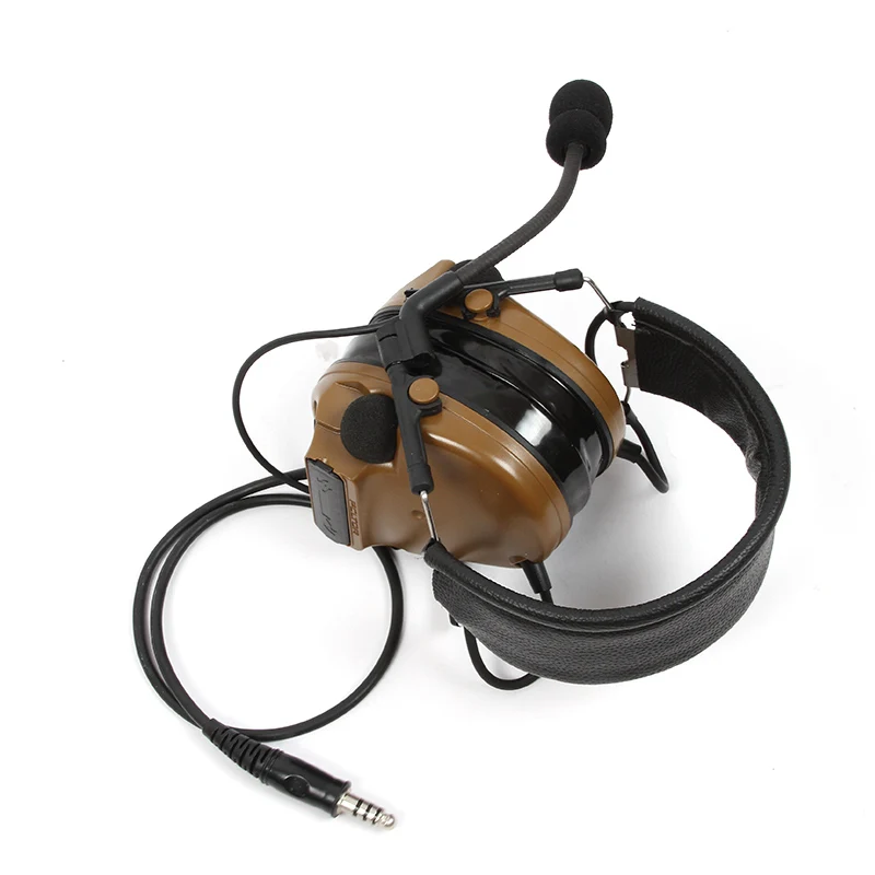 TAC SKY COMTAC III silicone earmuff version electronic tactical hearing defense noise reduction sound pickup military 4