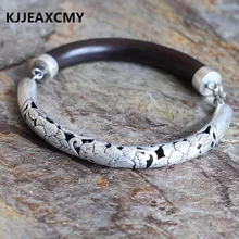 KJJEAXCMYSilver продукты вся сеть дешевые полу-полые пары моделей ebony браслет половина универсальные модели