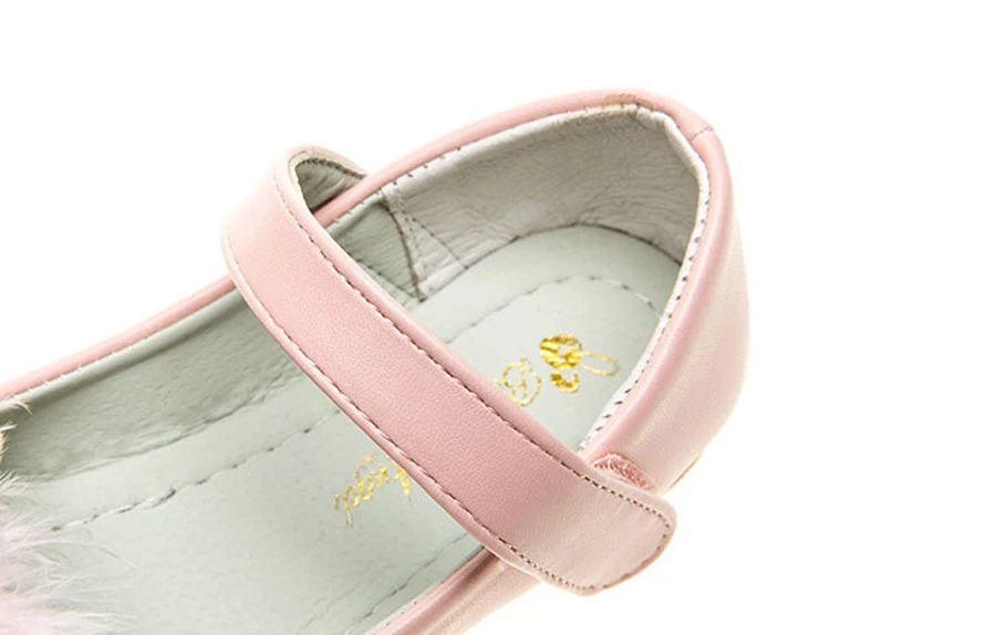 IYEAL/Детская Праздничная кожаная обувь для девочек из искусственной кожи, на низком каблуке, с жемчужинами и цветами, детская обувь для девочек, тонкие туфли, танцевальная обувь, цвет слоновой кости, розовый