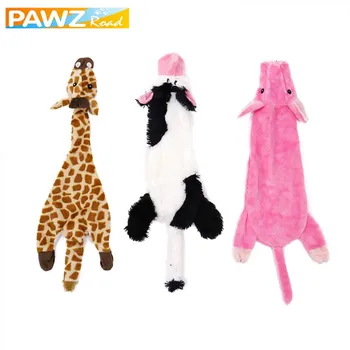 

Pet Dog Cat Funny Plush Dog Toys Squeaking Chew Bite Sound Toy Fit For Puppy Large Dogs Cute Giraffe Cow Pig Dog Play Toys