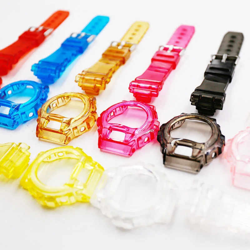 Resin strap men's pin buckle watch accessories for Casio watches G-SHOCK DW-6900 case strap DW-6600DW-6900CL-4 rubber strap Resin strap men's pin buckle watch accessories for Casio watches G-SHOCK DW-6900 case strap DW-6600DW-6900CL-4 rubber strap