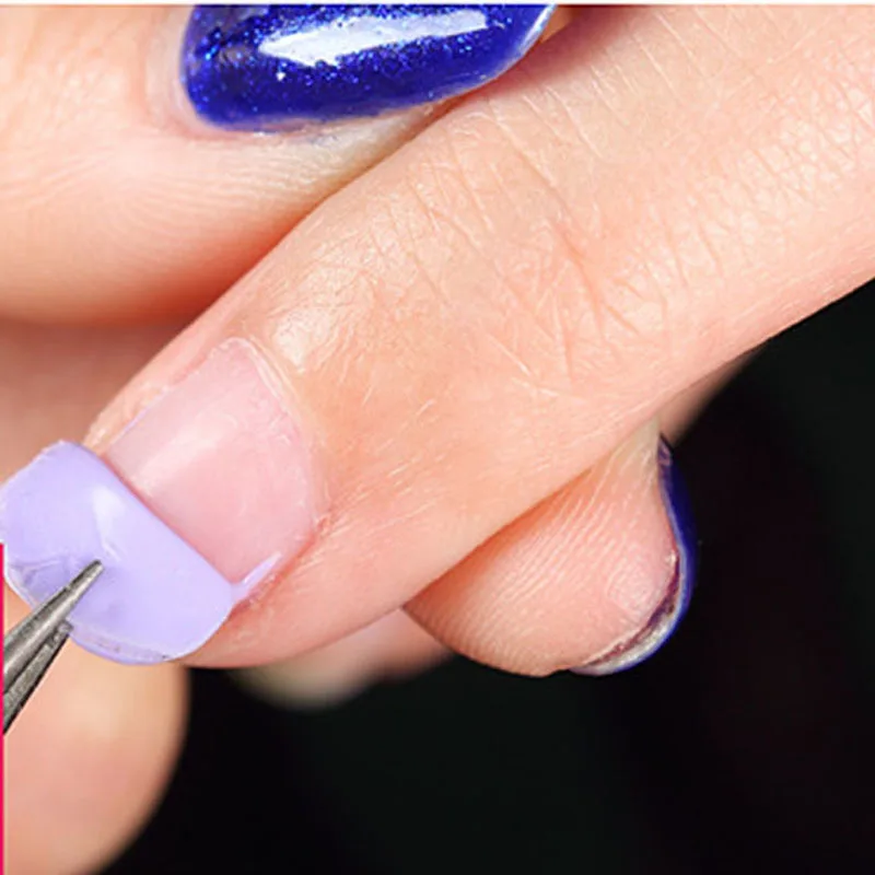 2 шт прозрачные наклейки для ногтей 20 советов Защитная пленка для ногтей DIY накладные ногти инструменты для маникюра