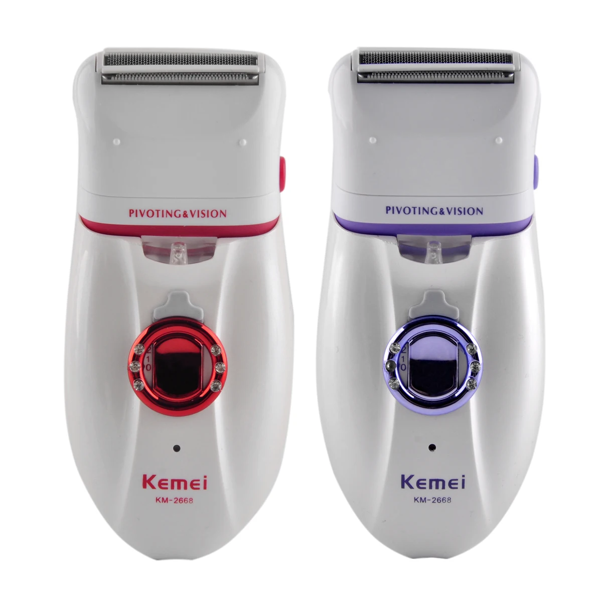 

Waterproof Dual Head Hair Removal 2 in 1 Women Shave Wool Device Knife Electric Rechargeable Lady Shaver Epilator Shaving KM-266