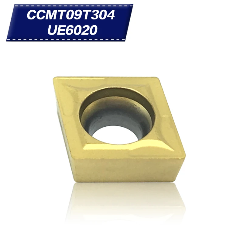 

50Pcs Turning Tools CCMT09T304 UE6020 Carbide inserts Internal Cutting Tool Sharp Wearable CNC Tools Lathe turning cutter