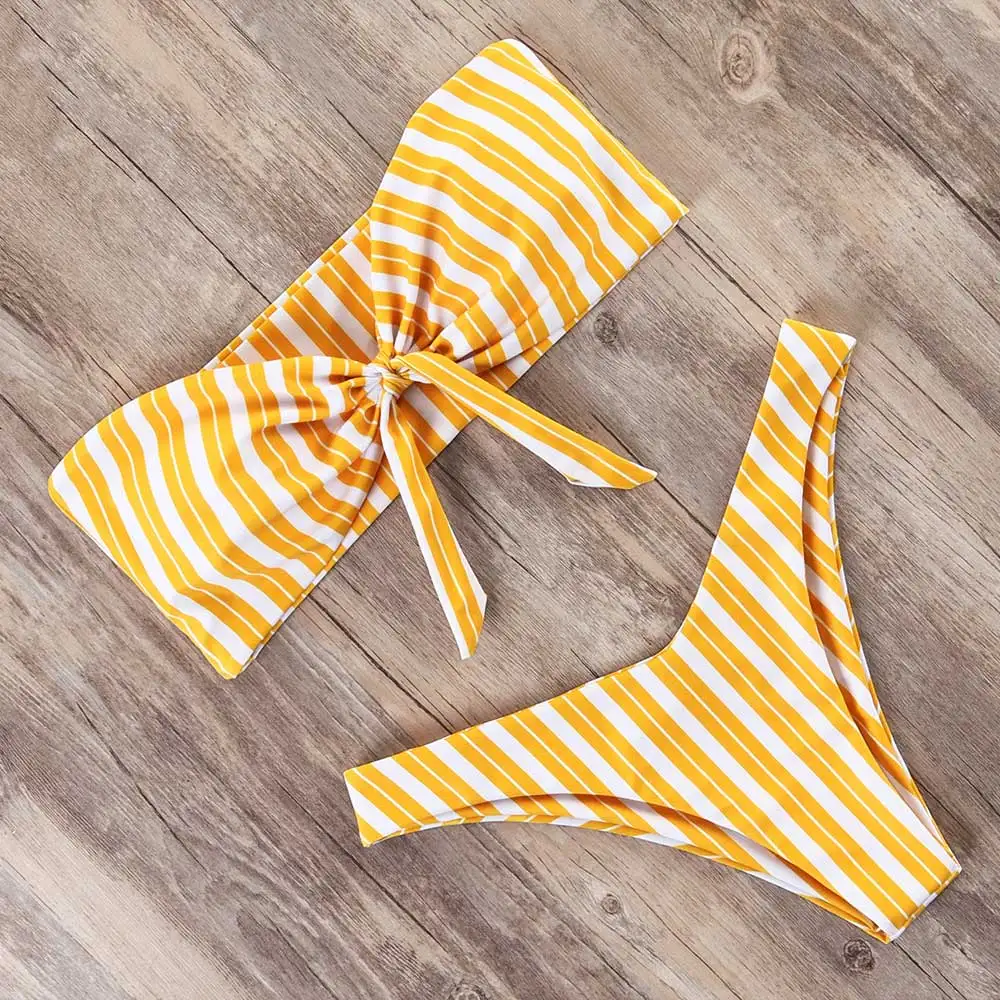 Conjunto de Bikini de Bandeau sólido 2019 traje de baño Sexy para mujer Bikini Tanga brasileño traje de baño top de baño para mujer ropa de baño Conjunto de Bikini de Bandeau sólido 2019 traje de baño Sexy para mujer Bikini Tanga brasileño traje de baño top de baño para mujer ropa de baño