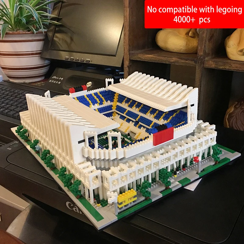 

World Great Football stadium Field model building kits blocks Brick NO compatible legoed architecture Club Cup Children kids Toy